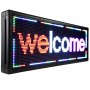 LED Scrolling Sign P10 Red White Pink 40" x 15" Programble Advertising Board US