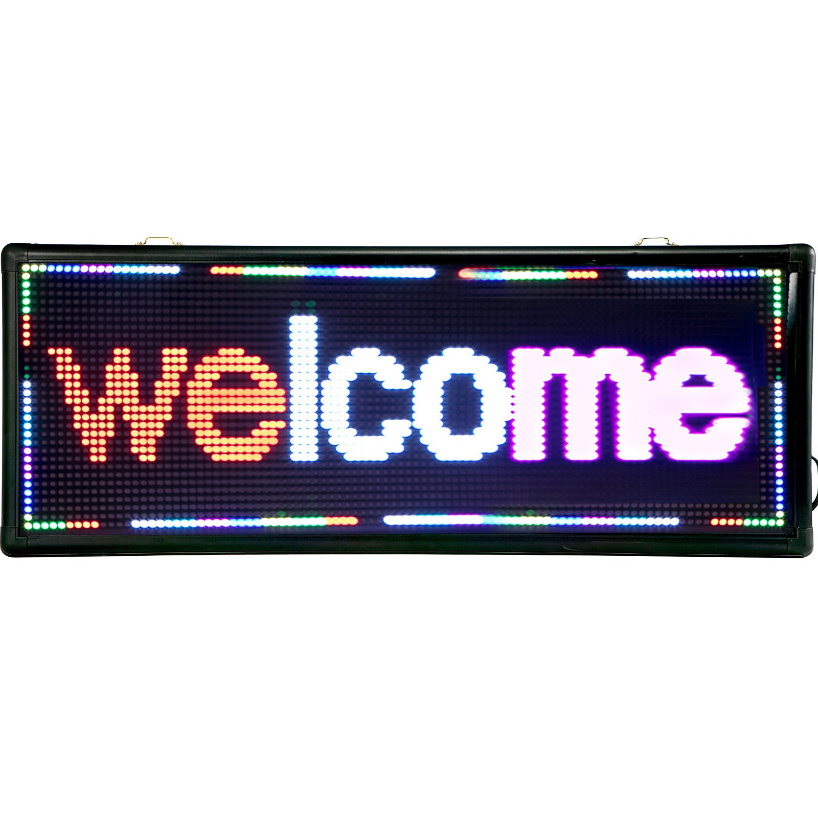 LED Scrolling Sign P10 Red White Pink 40" x 15" Programble Advertising Board US