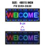 VEVOR Led Sign 40 x 15 Inch Digital Sign 96 x 96 HD Resolution Seven-Color Indoor Led Message Board Digital Display Board Electronic Scrolling Led Sign Programmable by PC & Wi-Fi & USB for Ad