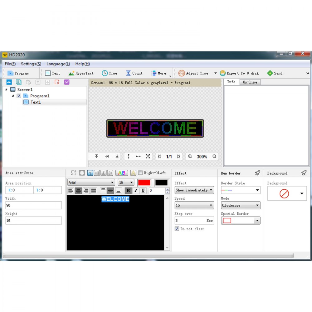 VEVOR Led Sign 40 x 8 inch Led Scrolling Sign Seven-Color Digital Led Open Sign Electronic Message Display Board with SMD Technology for Advertising and Business(Multicolor)