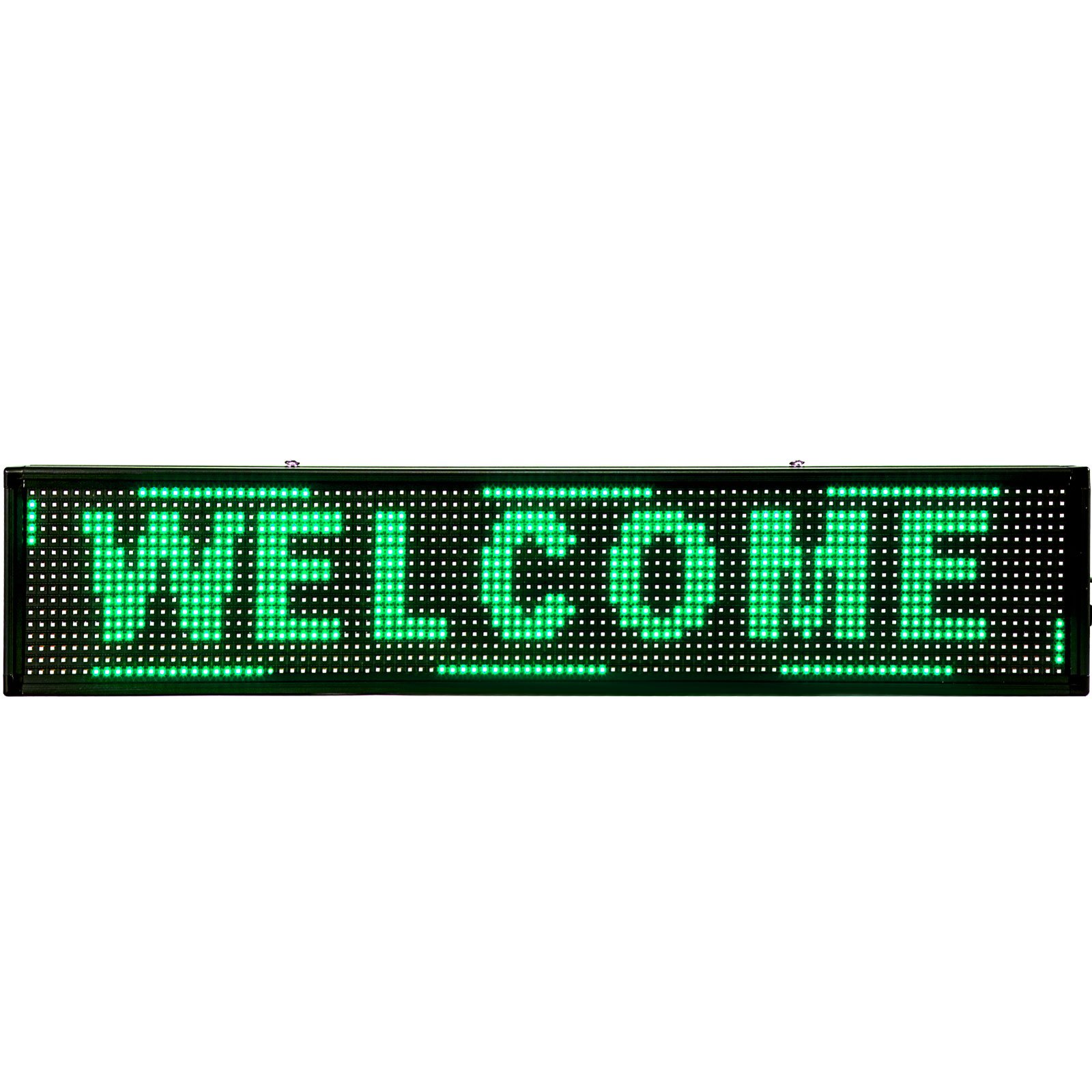 Led Sign Led Scrolling Sign 100x20cm Green For Business Outdoor w/ USB Disk