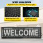 VEVOR LED Scrolling Sign, 27" x 8" WiFi & USB Control P10 Programmable Display, Indoor White High Resolution Message Board, High Brightness Electronic Sign, Perfect Solution for Advertising