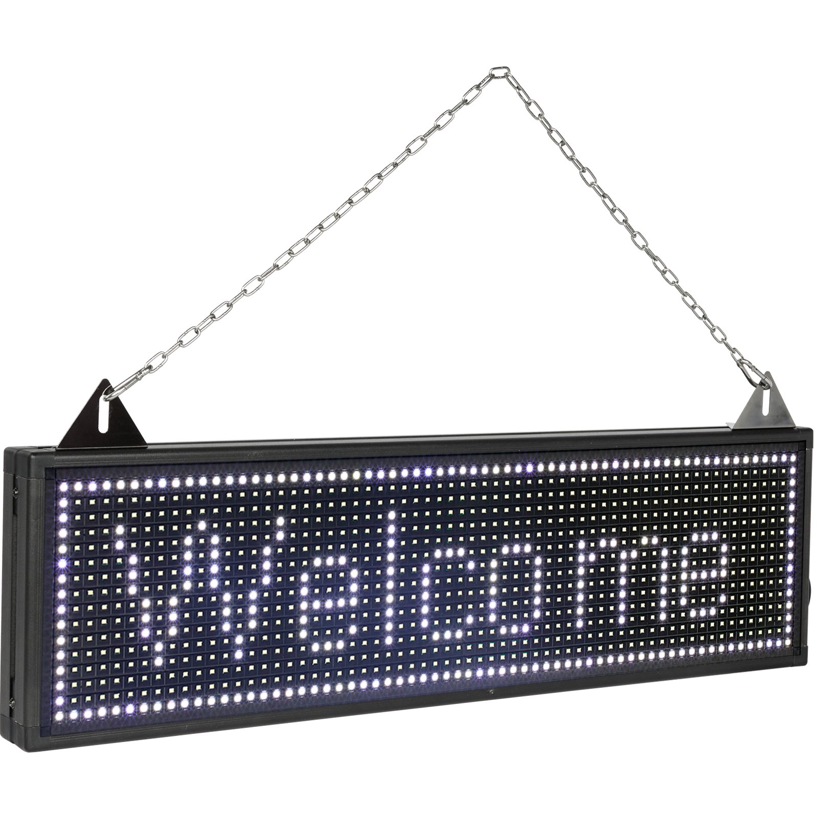 VEVOR LED Scrolling Sign, 27" x 8" WiFi & USB Control P10 Programmable Display, Indoor White High Resolution Message Board, High Brightness Electronic Sign, Perfect Solution for Advertising