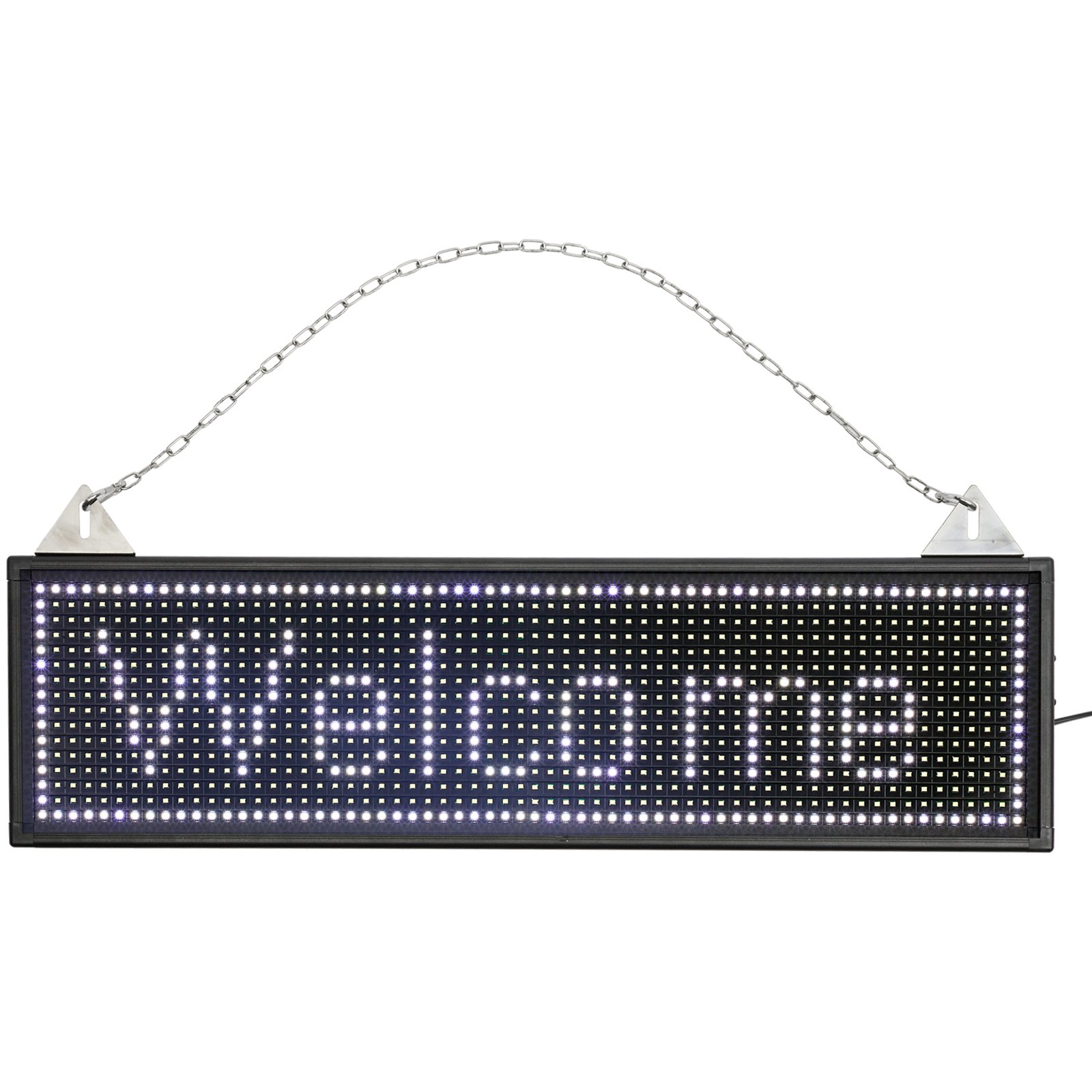 VEVOR LED Scrolling Sign, 27" x 8" WiFi & USB Control P10 Programmable Display, Indoor White High Resolution Message Board, High Brightness Electronic Sign, Perfect Solution for Advertising