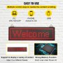 VEVOR LED Scrolling Sign, 27" x 8" WiFi & USB Control P10 Programmable Display, Indoor Red High Resolution Message Board, High Brightness Electronic Sign, Perfect Solution for Advertising