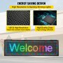 VEVOR LED Scrolling Sign, 21" x 6" WiFi & USB Control, Full Color P4 Programmable Display, Indoor High Resolution Message Board, High Brightness Electronic Sign, Perfect Solution for Advertising