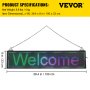 VEVOR LED Scrolling Sign, 40" x 9" WiFi & USB Control P6 Programmable Display, Indoor Full Color High Resolution Message Board, High Brightness Electronic Sign, Perfect Solution for Advertising