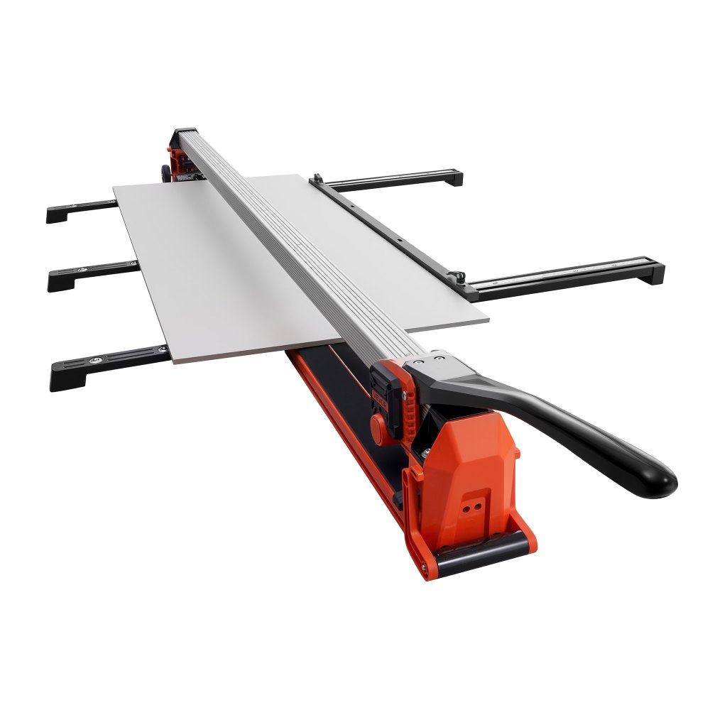 VEVOR 1600 mm Manual Tile Cutter, Upgraded Rail and Sliding Head, Precision Alignment Guide, Tungsten Carbide Cutting Wheel, Support Legs with Swivel Wheels, for DIY Pros, Ceramic, Floor & Wall Tiles