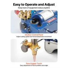 Electromagnetic Gas Pipe Cutting Machine 0.2"-4" Thick Tube 2"-30"/Min