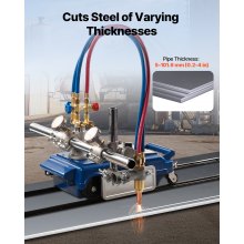 Track Torch Burner 2"-30"/Min 0.2"-4" Straight Line Gas Cutting Machine