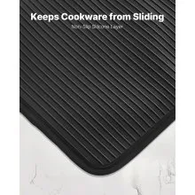 VEVOR Pot Holders Heat Resistant 500°F with Anti-Slip Silicone Strips 2 Pack