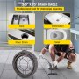 VEVOR Drain Cleaning Cable 75 Feet x 3/8 Inch Solid Core Cable Sewer Cable Drain Auger Cable Cleaner Snake Clog Pipe Drain Cleaning Cable Sewer Drain Auger Snake Pipe