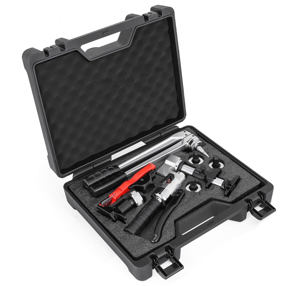 Hydraulic Pex Sleeve Press Tool Kit 16-32mm Plumbing Expander Clamping w/ Cutter
