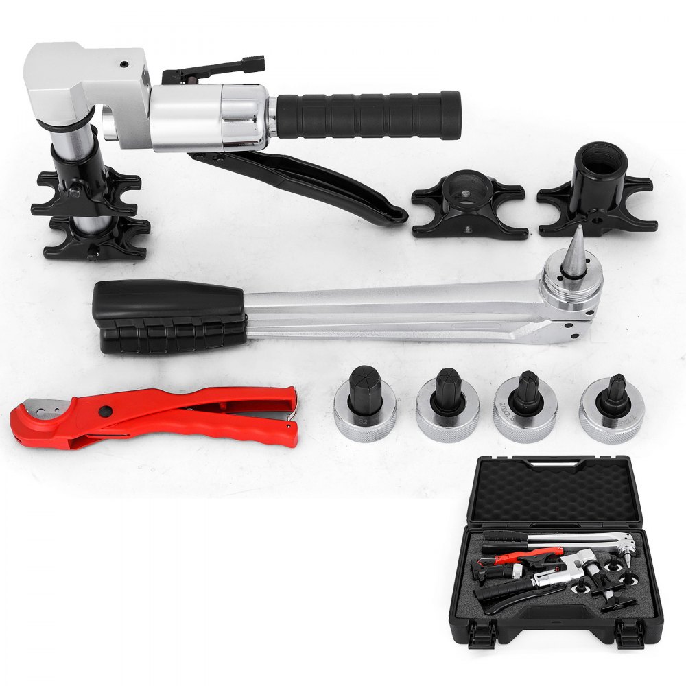Kit de herramientas de sujeción de plomería de manga Pex manual hidráulica Vevor 16-32 mm con cortador
