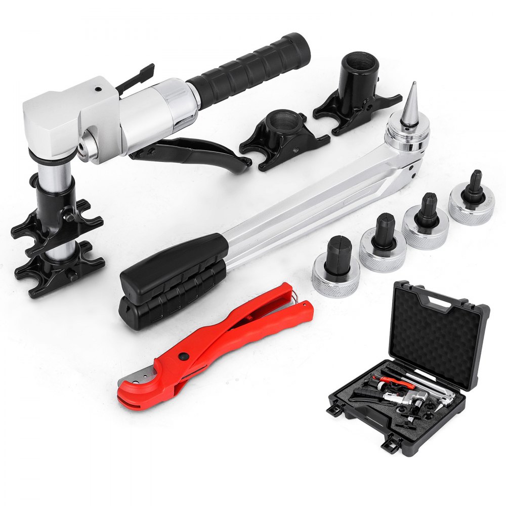 Kit de herramientas de sujeción de plomería de manga Pex manual hidráulica Vevor 16-32 mm con cortador