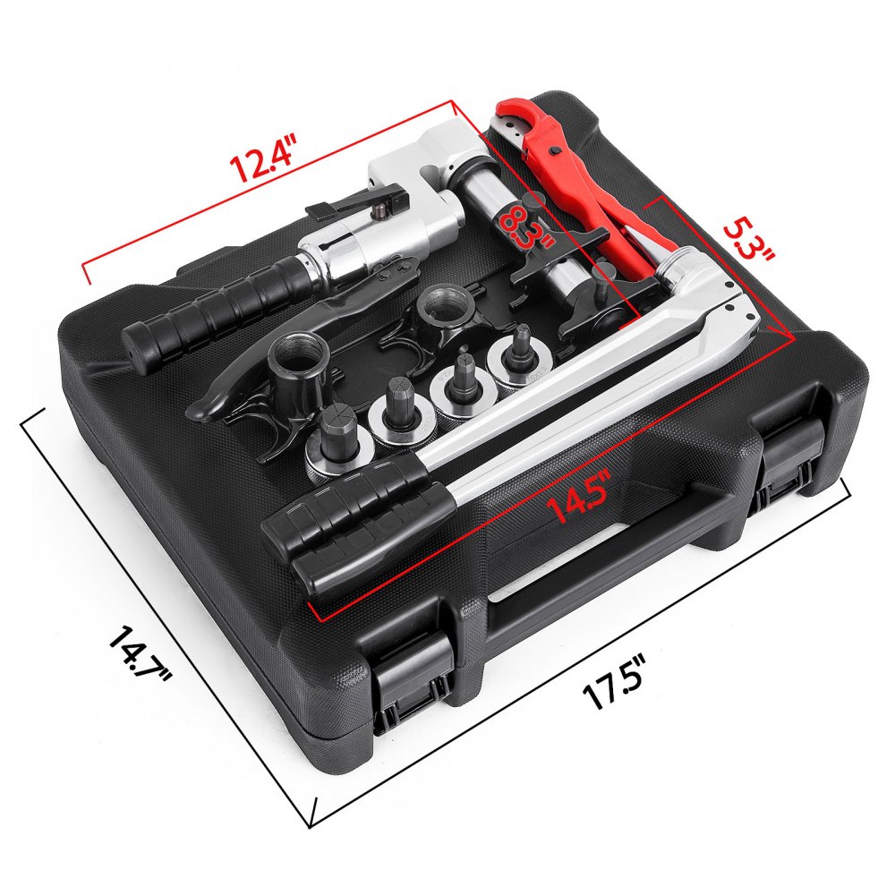 Kit de herramientas de sujeción de plomería de manga Pex manual hidráulica Vevor 16-32 mm con cortador