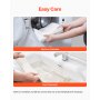 Natural Linen Curtains 52 x 84 inch 2 Panels Set Semi Sheer Light Filtering