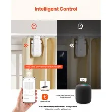 VEVOR Automatic Curtain Opener Electric Smart Curtain Opener U/I-shaped Rails