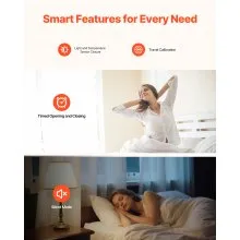 VEVOR Automatic Curtain Opener Electric Smart Curtain Opener U/I-shaped Rails