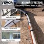 VEVOR Pipe Heating Cable 9m 23W/m Heat Tape for Pipes with Built-in Thermostat