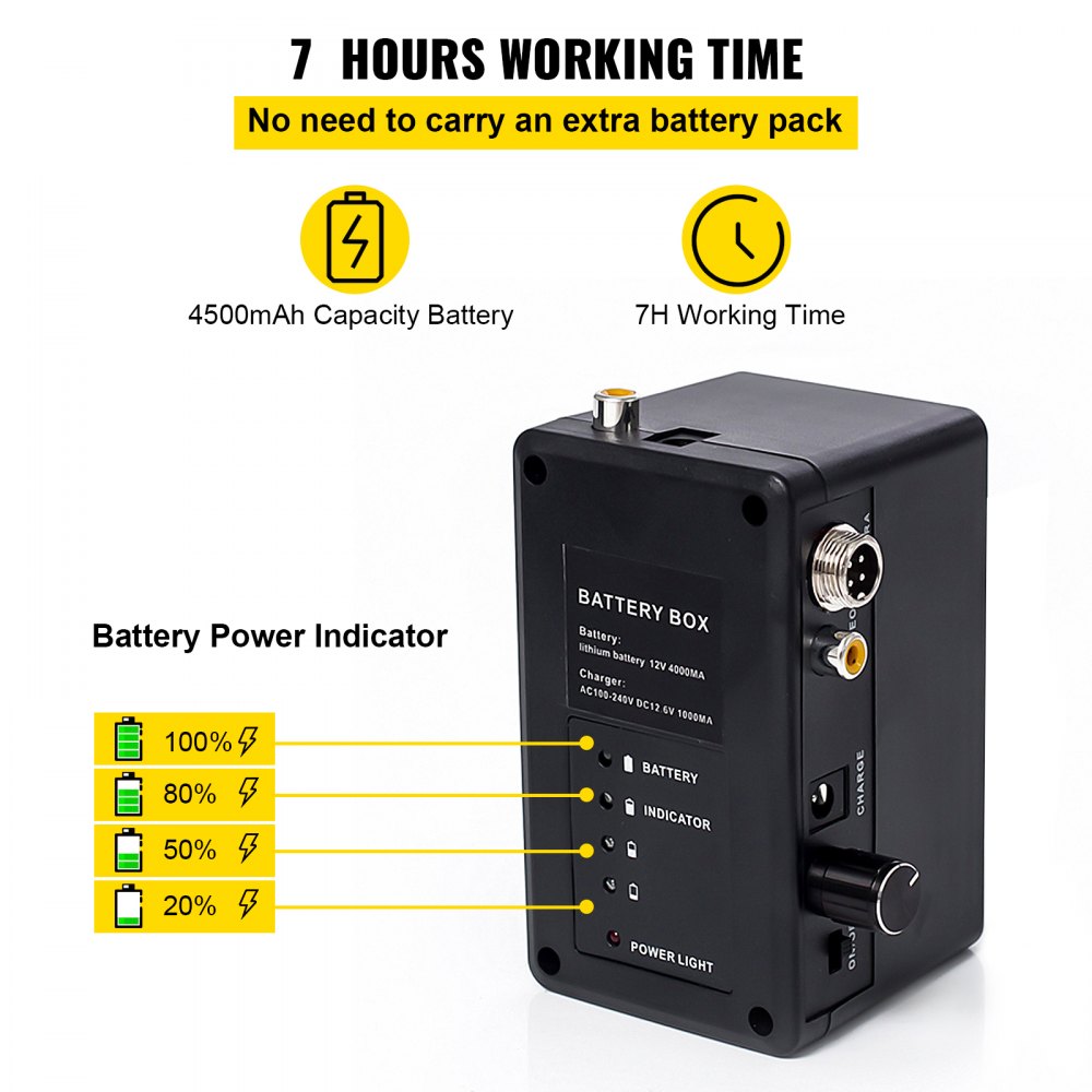 VEVOR Cámara de alcantarillado con localizador, cable de 165', cámara de drenaje con transmisor y receptor de sonda de 512 Hz, equipo de inspección de vídeo de alcantarillado IP68 impermeable con tarjeta SD de 16 GB, monitor LCD 1200TVL de 7 pulgadas, luces LED