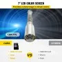 VEVOR Sewer Camera with Locator, 165' Cable, Drain Camera w/ 512Hz Sonde Transmitter & Receiver, Waterproof IP68 Sewer Video Inspection Equipment w/ 16 GB SD Card, 1200TVL 7" LCD Monitor, LED Lights