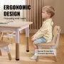 VEVOR Kids Table and 4 Chairs Set, Height Adjustable Toddler Table and Chair Set, Graffiti Desktop, Children Multi-Activity Table for Art, Craft, Reading, Learning