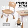VEVOR barnbord och 4 stolar Set Höjdjusterbart barnpyssel- och lekbord