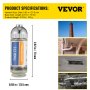 VEVOR Sonde Locator, 512 Hertz Frequency, Rigid Drain Locator with 8/5" and 1/4-20" Connectors for Locating & Detecting Small Sewer & Pipelines, Up to 25' Depth Water Line, Flashing for Transmitting