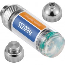 VEVOR 512HZ Sonde 8/5\" and 1/4-20\" Connectors Rigid Drain Locator for Locating & Detecting Small Sewer & Pipelines, Silver
