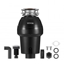 VEVOR Garbage Disposal 1.25 HP Continuous Food Waste Disposer 4060RPM EZ Connect