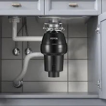 Triturador de basura Triturador de residuos de alimentos continuo de 1/2 HP 3450 RPM Conexión de 3 pernos
