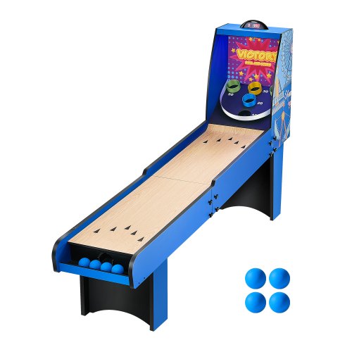 8 ft Roll & Score Arcade Game Table Electronic Scorer Family Game Room 4 Balls