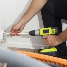 VEVOR 29 Pieces 40 FEET Dryer Vent Cleaner Kit, Include 3 Different Sizes Flexible Lint Trap Brush, Reinforced Nylon Duct Cleaning Dryer Vent Brush, Dryer Cleaning Kit with Clamp Connectors