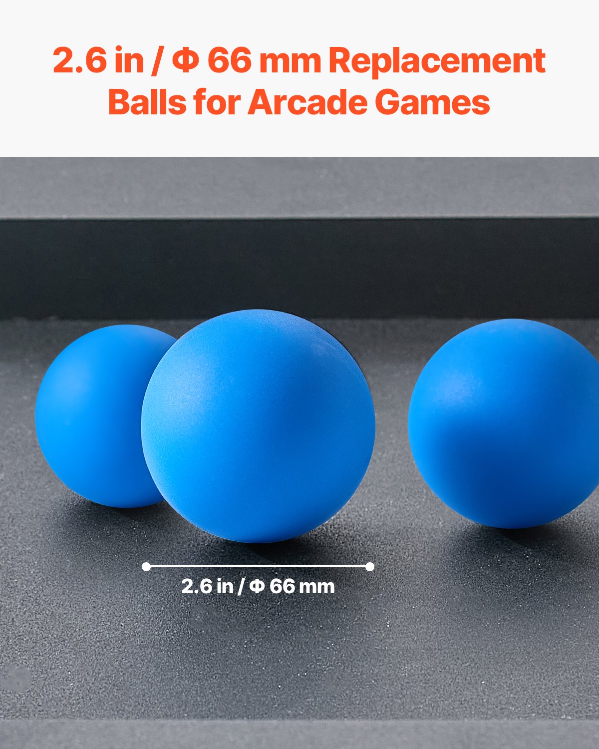 VEVOR Roll and Score Classic Arcade Game Ball, 4-pack Replacement Set, Arcade Accessory for Arcade Tossing Ball Games, Ideal for Adults Kids Family Recreation Game Rooms Outdoor Activities