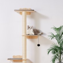 VEVOR Wall Mounted Cat Shelves Tree with Platform Tree-Shaped Cat Furniture Set