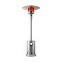 VEVOR Propane Patio Heater 50000BTU Tall Hammered w/Round Table Outdoor Silver