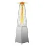 VEVOR Propane Patio Heater 48000BTU Pyramid w/Wheels for Outdoor Patio Silver