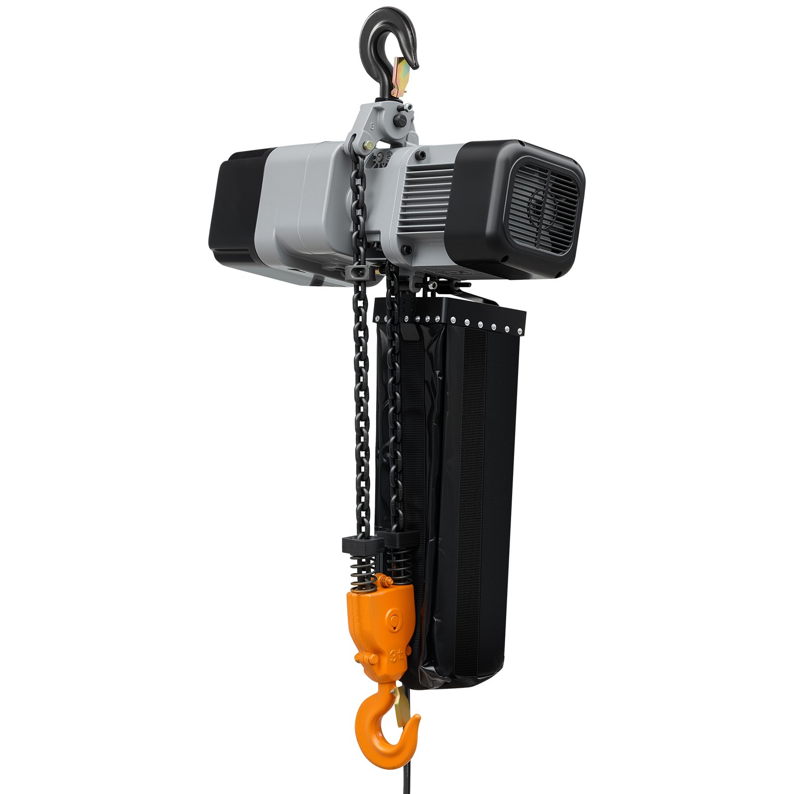 VEVOR 6000 lbs Electric Chain Hoist 30 ft Lift Three-Phase Overhead Crane, Double G100 Chain with 328 ft Wireless & 27 ft Wired Remote Control, 208-240V/440-480V, for Factories, Warehouses, Garages