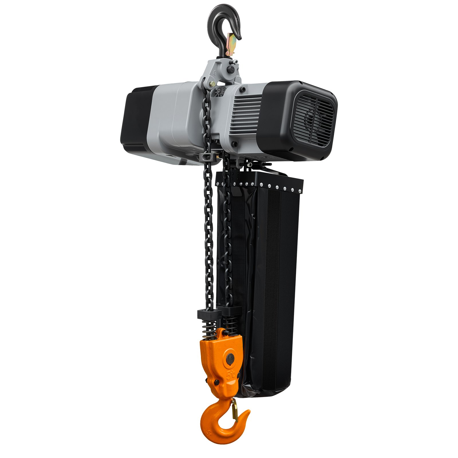 VEVOR 11000 lbs Electric Chain Hoist 30 ft Lift Three-Phase Overhead Crane, Double G100 Chain with 328 ft Wireless & 27 ft Wired Remote Control, 208-240V/440-480V, for Factories, Warehouses, Garages