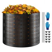 Coș de compost VEVOR 220 galoane, composter extensibil pentru exterior, ușor de instalat și coș de compost de capacitate mare, crearea rapidă a solului fertil