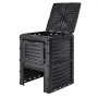 VEVOR Garden Compost Bin 300 L, BPA Free Composter, Large Capacity Outdoor Composting Bin with Top Lid and Bottom Door, Easy Assembling, Lightweight, Fast Creation of Fertile Soil