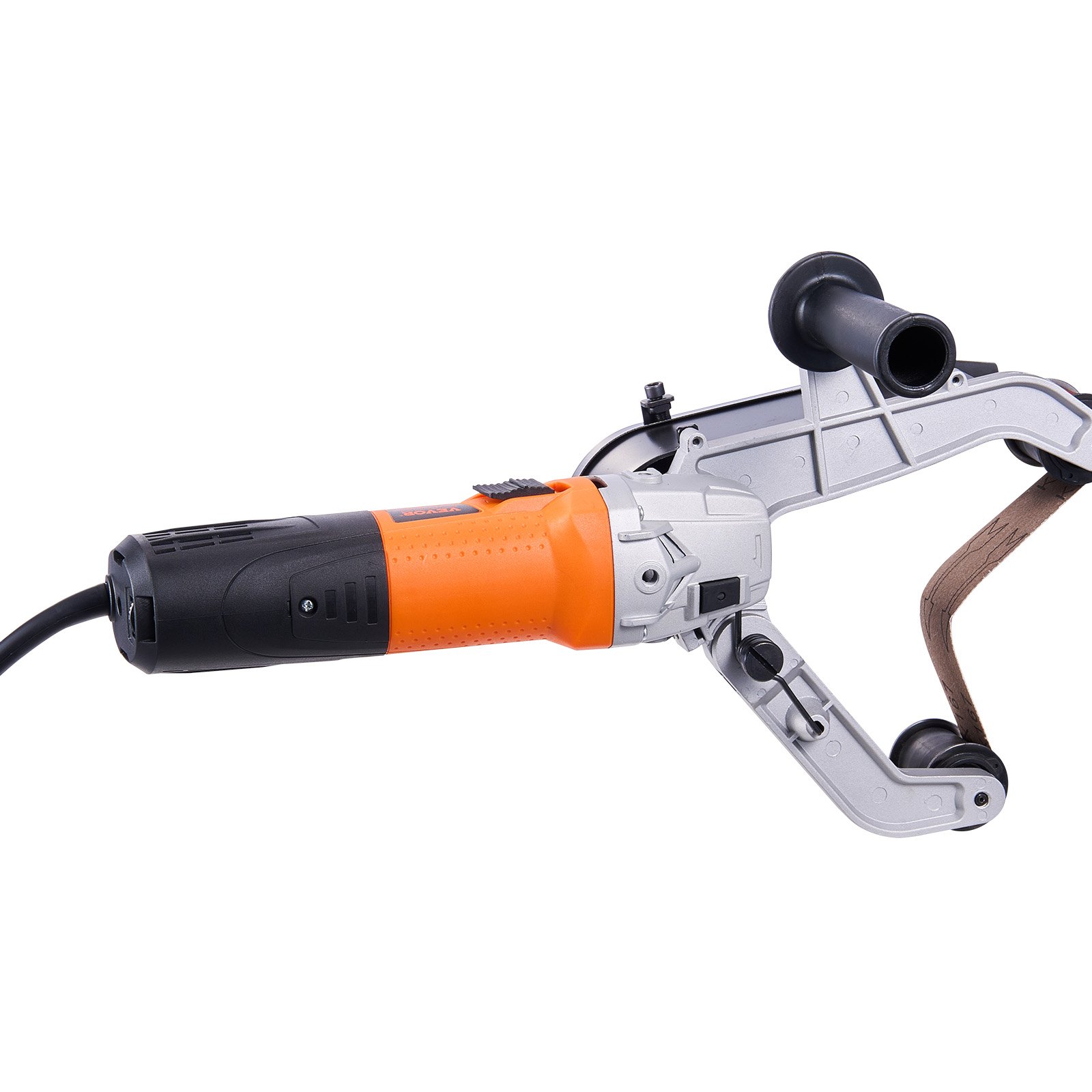VEVOR Pipe Tube Polisher Sander, 1000W Pipe Belt Sander with 6 Variable Speeds 1100-3200rpm, Professional Belt Sander Grinding Machine with 100PCS Sanding Belts for Burnishing Finishing Rust Removal