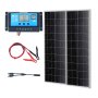 VEVOR 200W Monokrystallinsk Solar Panel Kit 2PCS Solpaneler & Charge Controller