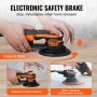 VEVOR Random Orbital Sander 6-Inch, 350W Brushless Orbital Sander, 10,000 PRM 6 Variable Speed Electric Palm Sander with 10PCS Sandpapers, Dust Connector & Hose for Woodworking Detailing Sanding