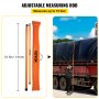 VEVOR Load Height Measuring Stick, 15\' Sturdy Fiberglass Truck Height Stick with Adjustable Pole, Non-conductive Truck Height Measuring Stick with Carrying Bag, Height Stick for Trucks, Car Haulers