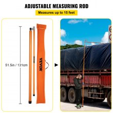 VEVOR Load Height Measuring Stick 15' Sturdy Truck Height Stick Easy to Read