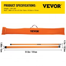 VEVOR Load Height Measuring Stick 15' Sturdy Truck Height Stick Easy to Read