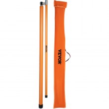 VEVOR Load Height Measuring Stick, 20\' Sturdy Fiberglass Truck Height Stick with Adjustable Pole, Non-conductive Truck Height Measuring Stick with Carrying Bag, Height Stick for Trucks, Car Haulers