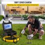 VEVOR Sewer Camera Pipe Inspection Camera 100FT 9-Inch LCD Monitor Pipe Camera
